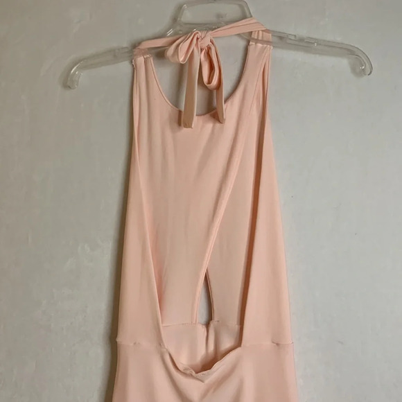 Lucy in the Sky Pink Blush Halter Backless Dress Size Small - Picture 6 of 9